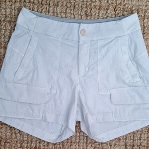 Athleta Grey Textured Shorts Size 2 Light Grey